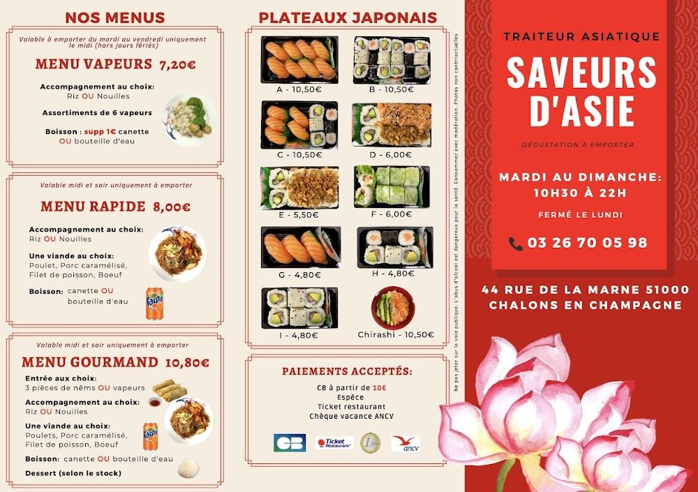 Saveurs D'asie - Menu Image 2